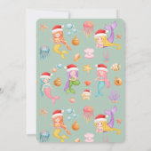 水彩人魚クリスマスパーティー 招待状 (裏面)