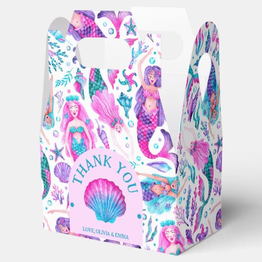 水彩人魚ジョイントシスター誕生日 フェイバーボックス (オープン)