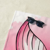 水彩人魚テールガールズトリップおもしろい ビーチタオル (インサイチュ)