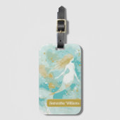 水彩人魚パーソナル ラゲッジタグ (正面縦)