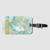 水彩人魚パーソナル ラゲッジタグ (正面横)