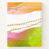 水彩人魚圖案 名稱 現代海灘風格的她 ノートブック (裏面)