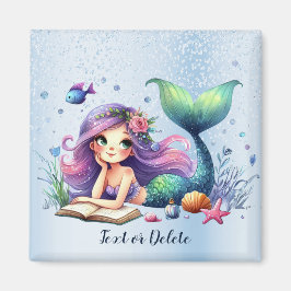水彩人魚海洋生物 可愛い 美しい マグネット