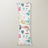 水彩人魚/女の子/部屋/デコ/枕 ボディピロー (正面縦)