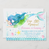 水彩人魚 招待状 (正面)