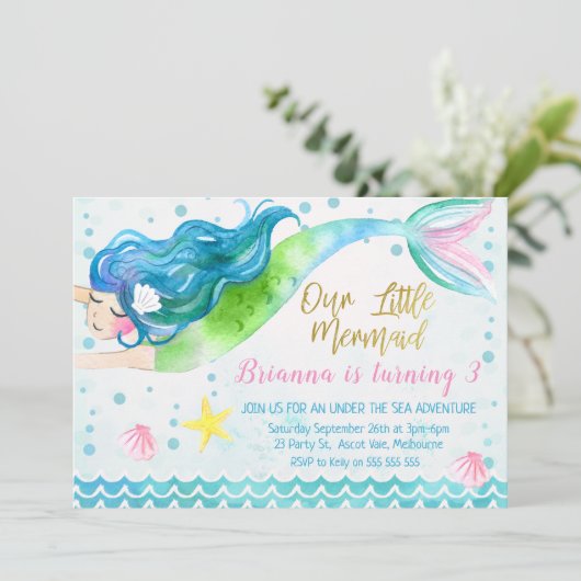 水彩人魚 招待状 (スタンド正面)