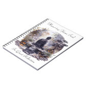 水彩仏像の名誉スパイラル写真ノートブック ノートブック (左側)