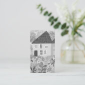 水彩住宅の清掃用集材園QRコード 名刺 (スタンド正面)