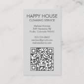 水彩住宅の清掃用集材園QRコード 名刺 (裏面)