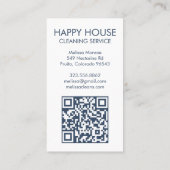 水彩住宅の清掃用集材園QRコード 名刺 (裏面)