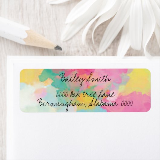 水彩住所 シール (インサイチュ)