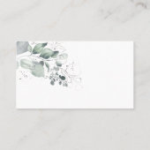 水彩何枚のキスブライダルシャワー プレイスカード (裏面)