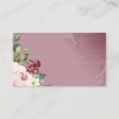 水彩何枚のキスブライダルシャワー プレイスカード (裏面)