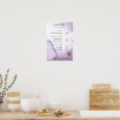 水彩価格表ポスター ポスター (キッチン)