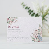 水彩保保フローラと植物学結婚の エンクロージャーカード (スタンド正面)