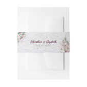 水彩保保フローラと植物学結婚の 招待状ベリーバンド (正面例)