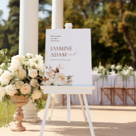 水彩保保フローラ秋結婚の歓迎 アクリルサイン