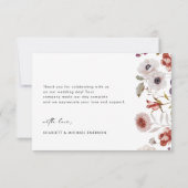 水彩保保フローラ結婚ズ サンキューカード (裏面)