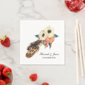 水彩保保フローラ結婚ズ スタンダードカクテルナプキン (インサイチュ)