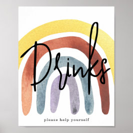 水彩保方レインボードリンクポスター ポスター