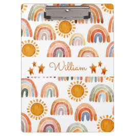 水彩保自然峰モダン虹の名前 クリップボード