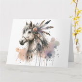 水彩保馬ノートカード カード (黄色い花)