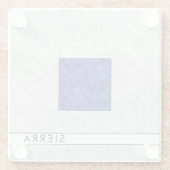 水彩信号航海の海上国旗 ガラスコースター (裏面)