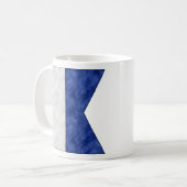 水彩信号航海の海上国旗 コーヒーマグカップ (正面左)