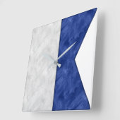 水彩信号航海の海上国旗 スクエア壁時計 (傾斜)