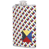 水彩信号航海の海上国旗 フラスク (左)