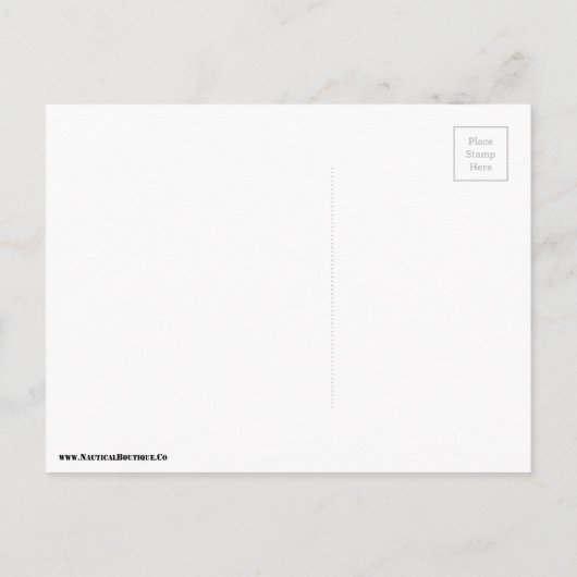 水彩信号航海の海上国旗 ポストカード (裏面)