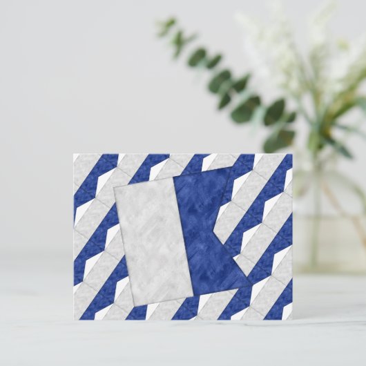 水彩信号航海の海上国旗 ポストカード (スタンド正面)