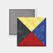 水彩信号航海の海上国旗 マグネット (正面/裏面)