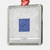 水彩信号航海の海上国旗 メタルオーナメント (左)