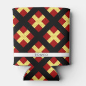 水彩信号航海の海上国旗 缶クーラー (裏面)