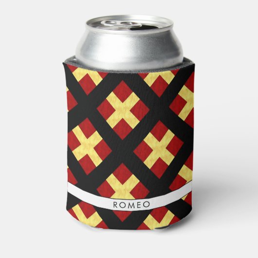 水彩信号航海の海上国旗 缶クーラー (缶裏面)