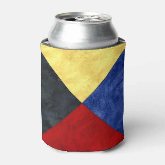 水彩信号航海の海上国旗 缶クーラー (缶正面)