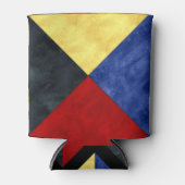 水彩信号航海の海上国旗 缶クーラー (正面)