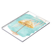 水彩傘ノート ノートブック (左側)