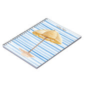 水彩傘パーソナライズされた手帳 ノートブック (左側)