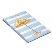 水彩傘パーソナライズされた手帳 ノートブック (右側)