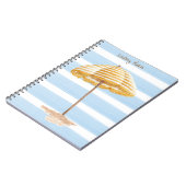 水彩傘パーソナライズされた手帳 ノートブック (左側)