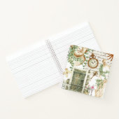 水彩像かわいらし像コラージュ背景 ノートブック (内部)