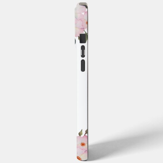 水彩優しいピンクホワイトローズイラストレーション Case-Mate iPhoneケース (裏面 / 左)
