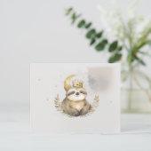 水彩光沢ムーンクラウン ポストカード (スタンド正面)