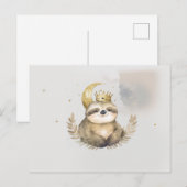 水彩光沢ムーンクラウン ポストカード (正面/裏面)