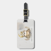 水彩光沢ムーンクラウン ラゲッジタグ (正面縦)