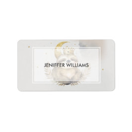 水彩光沢ムーンクラウン ラベル