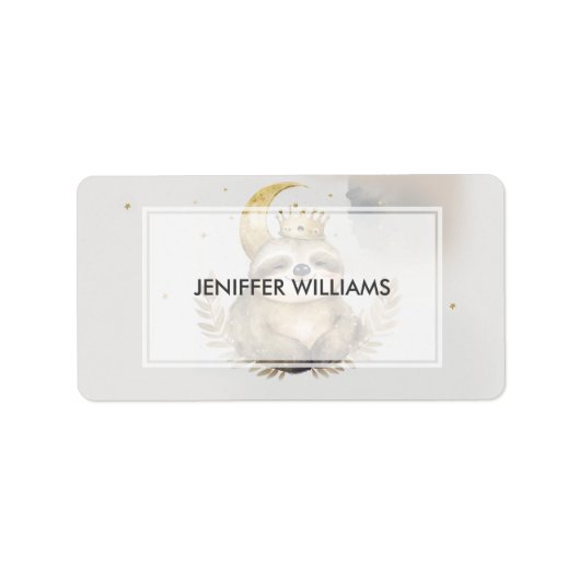 水彩光沢ムーンクラウン ラベル (正面)