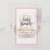 水彩光沢ムーンクラウン 招待状 (正面/裏面)